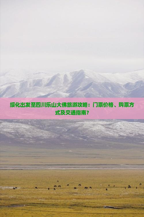 绥化出发至四川乐山大佛旅游攻略：门票价格、购票方式及交通指南？