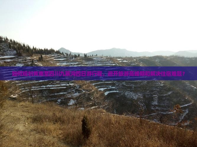 如何规划黄南至四川九寨沟四日游行程，避开旅游高峰期和解决住宿难题？