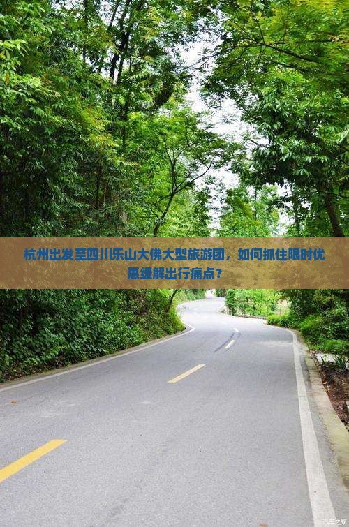杭州出发至四川乐山大佛大型旅游团，如何抓住限时优惠缓解出行痛点？