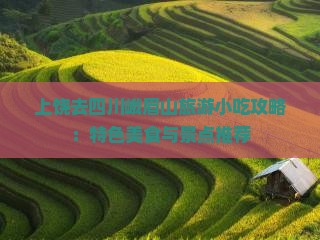 上饶去四川峨眉山旅游小吃攻略：特色美食与景点推荐