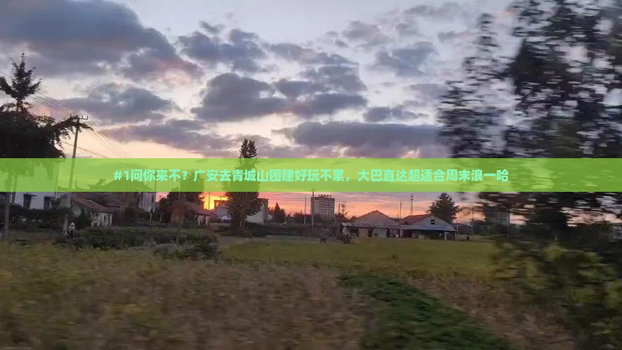 #1问你来不？广安去青城山团建好玩不累，大巴直达超适合周末浪一哈