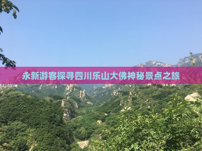永新游客探寻四川乐山大佛神秘景点之旅