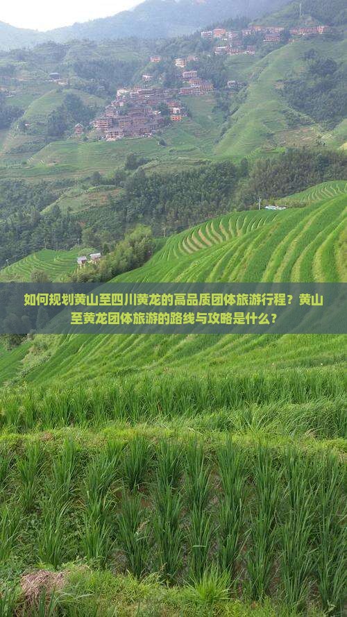 如何规划黄山至四川黄龙的高品质团体旅游行程？黄山至黄龙团体旅游的路线与攻略是什么？