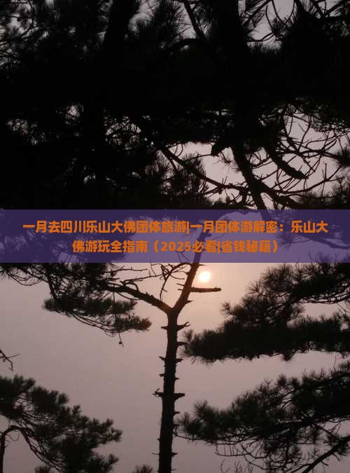 一月去四川乐山大佛团体旅游