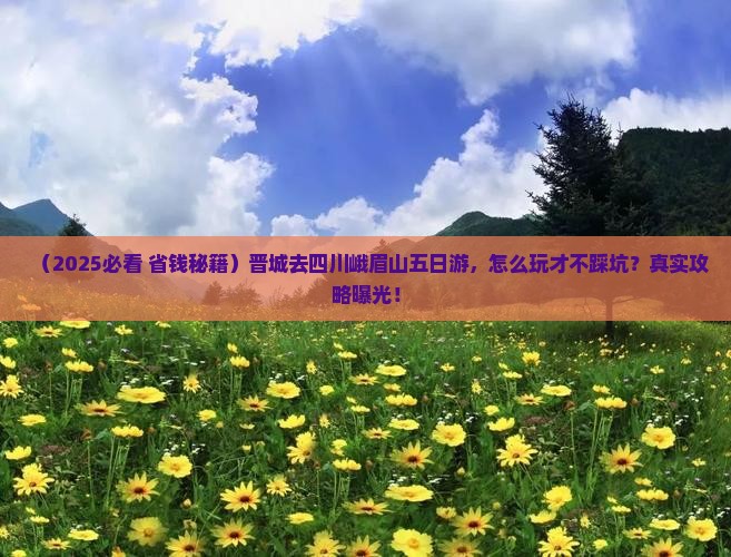 晋城去四川峨眉山五日游