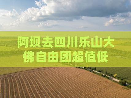阿坝去四川乐山大佛自由团
