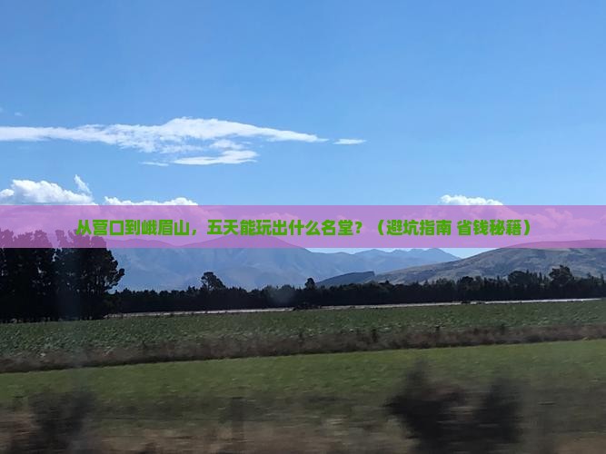 营口到四川峨眉山五日游