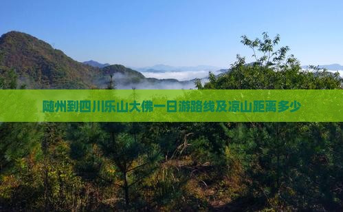 随州到四川乐山大佛一日