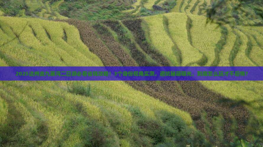 达州去四川九寨沟二日游