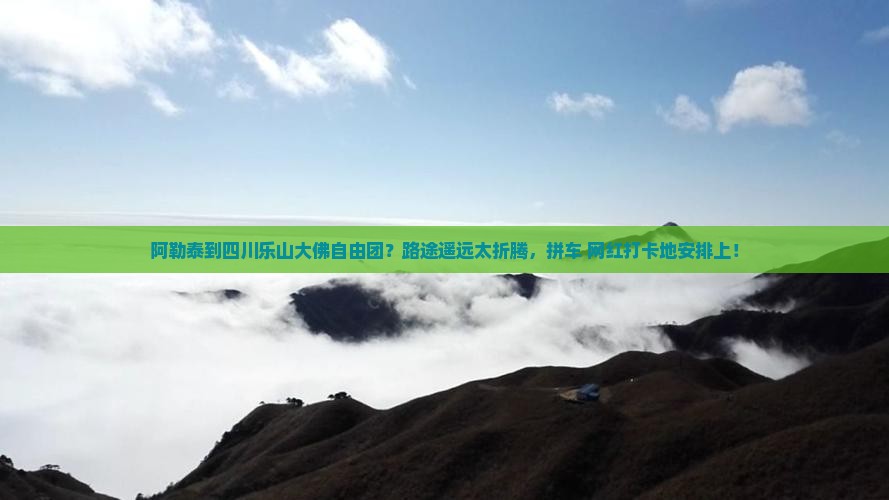阿勒泰到四川乐山大佛自由团？路途遥远太折腾，拼车+网红打卡地安排上！
