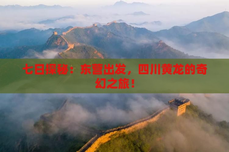 七日探秘：东营出发，四川黄龙的奇幻之旅！