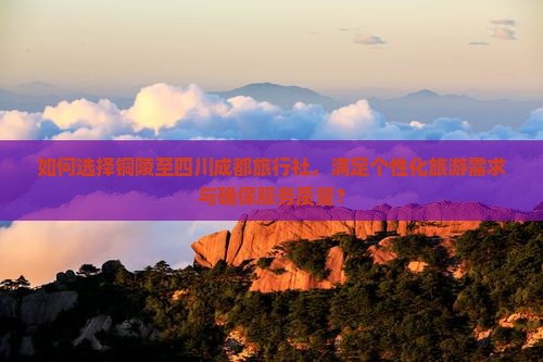 如何选择铜陵至四川成都旅行社，满足个性化旅游需求与确保服务质量？