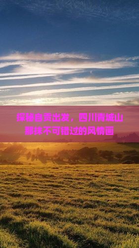 探秘自贡出发，四川青城山那抹不可错过的风情画