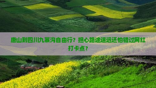 唐山到四川九寨沟自由行？担心路途遥远还怕错过网红打卡点？