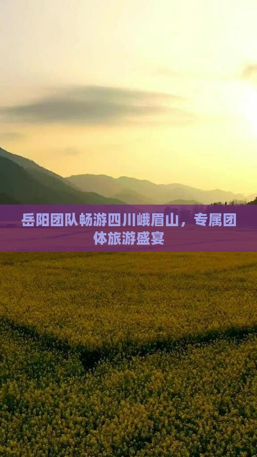 岳阳团队畅游四川峨眉山，专属团体旅游盛宴
