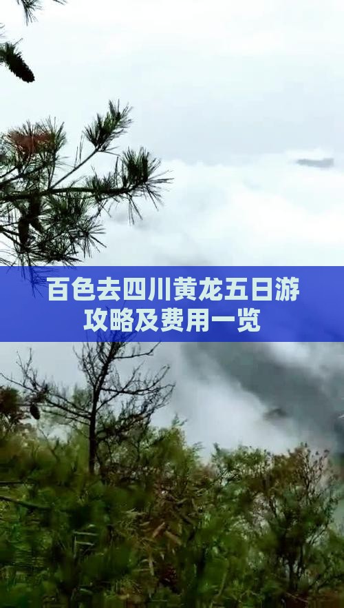 百色去四川黄龙五日游攻略及费用一览