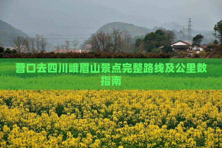 营口去四川峨眉山景点完整路线及公里数指南