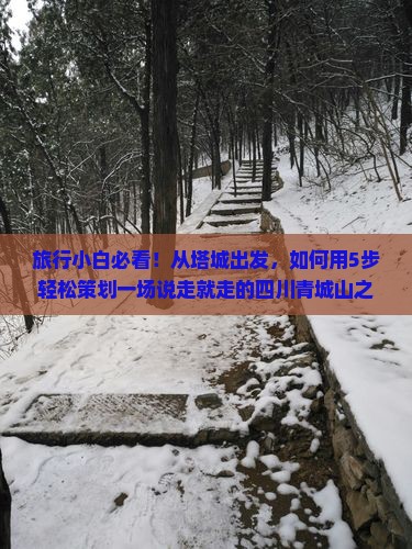 旅行小白必看！从塔城出发，如何用5步轻松策划一场说走就走的四川青城山之旅？
