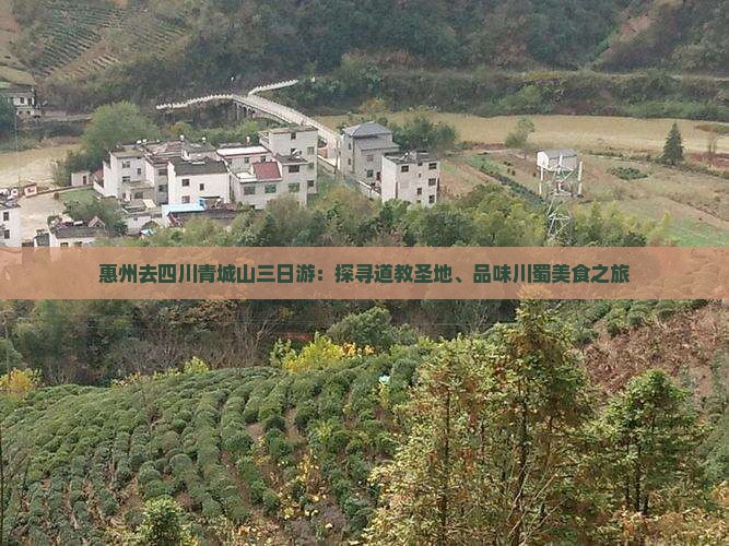 惠州去四川青城山三日游：探寻道教圣地、品味川蜀美食之旅