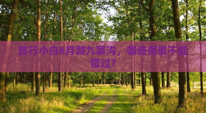 旅行小白6月游九寨沟，哪些美景不能错过？
