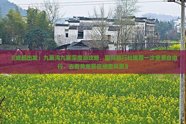 《成都出发：九寨沟九寨深度游攻略，国际旅行社推荐一次免费自由行，去看黄龙景区绝美风景》