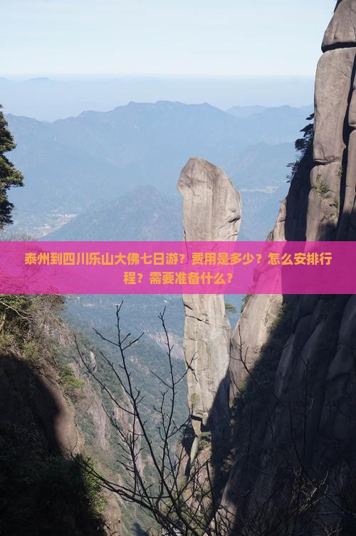 泰州到四川乐山大佛七日游？费用是多少？怎么安排行程？需要准备什么？