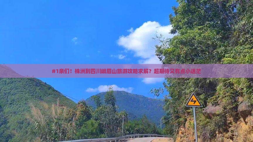 #1亲们！株洲到四川峨眉山旅游攻略求解？超期待又有点小迷茫