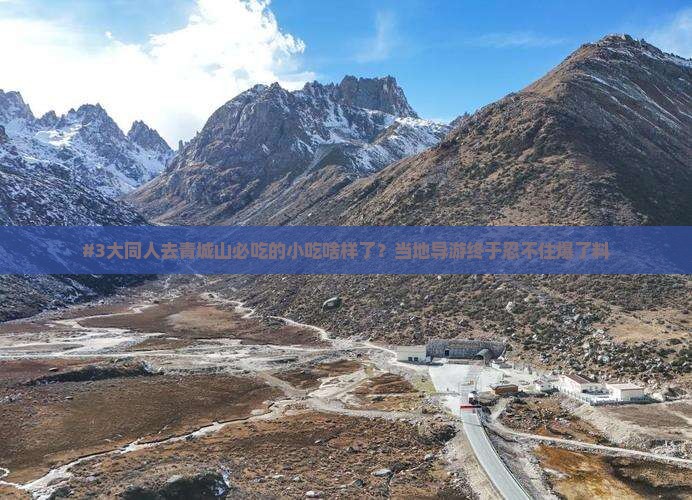 #3大同人去青城山必吃的小吃啥样了？当地导游终于忍不住爆了料