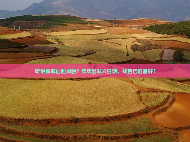 安庆去四川青城山六日游