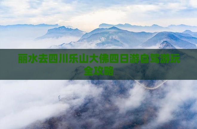 丽水去四川乐山大佛四日游 丽水去四川乐山大佛四日游