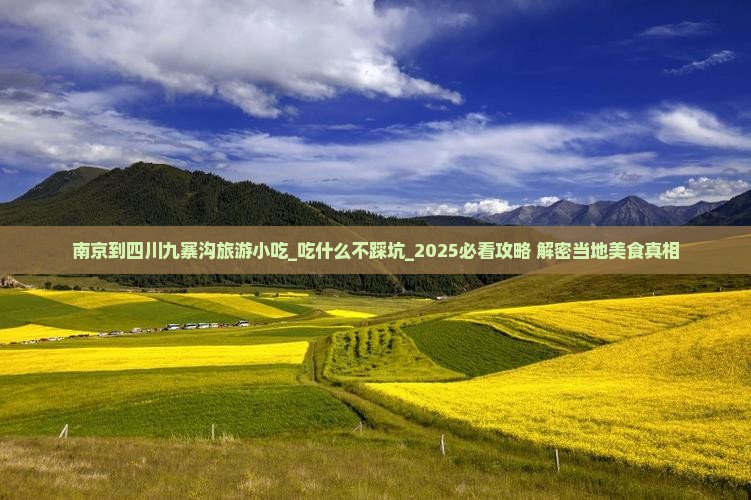 南京到四川九寨沟旅游小吃