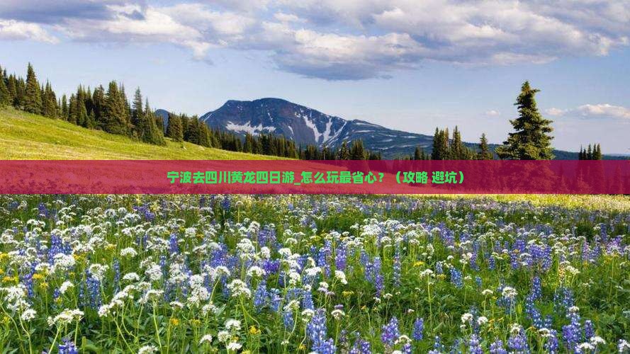 宁波去四川黄龙四日游