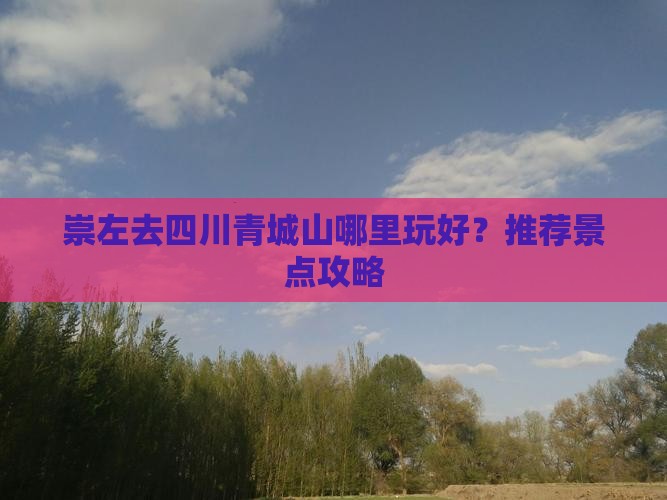 崇左去四川青城山哪里玩