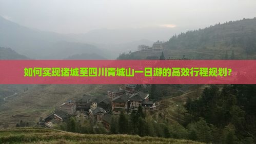 如何实现诸城至四川青城山一日游的高效行程规划？