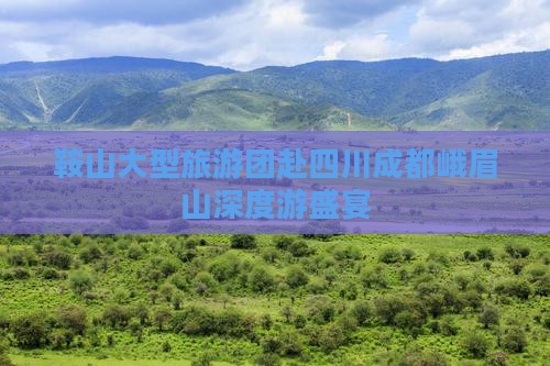鞍山大型旅游团赴四川成都峨眉山深度游盛宴