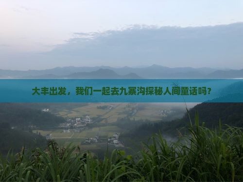 大丰到四川九寨沟大型旅游团