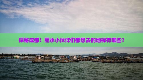 丽水去四川成都必去地