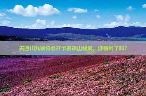 凉山去四川九寨沟必去地