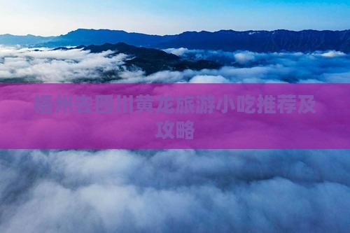 梧州去四川黄龙旅游小吃