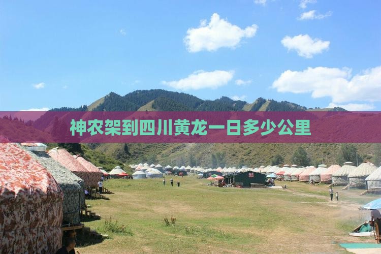 神农架到四川黄龙一日
