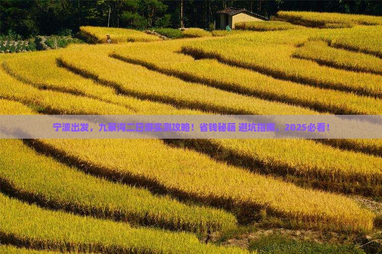 宁波到四川九寨沟二日游