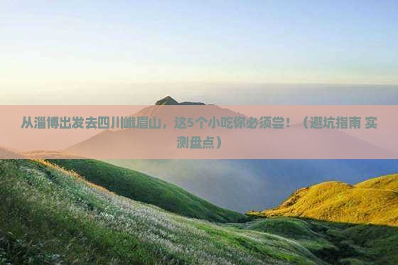 淄博去四川峨眉山旅游小吃