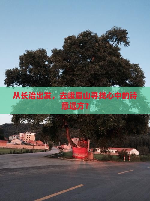 长治去四川峨眉山旅行社