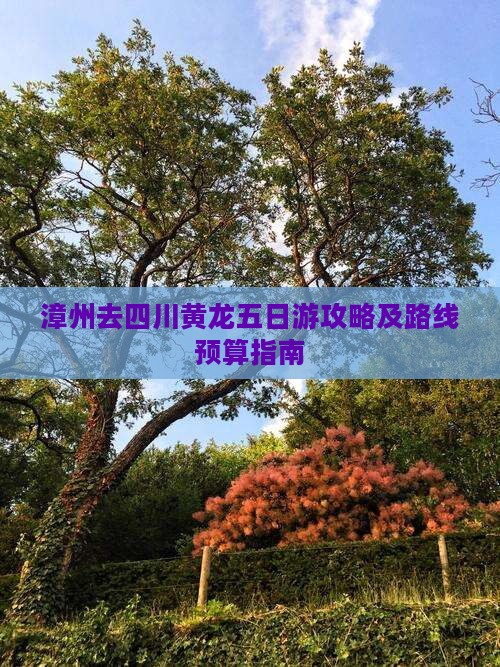 漳州去四川黄龙五日游