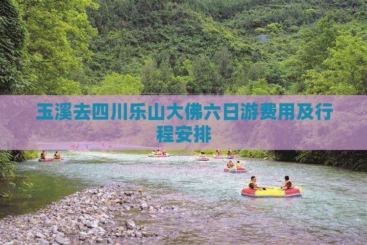 玉溪去四川乐山大佛六日游
