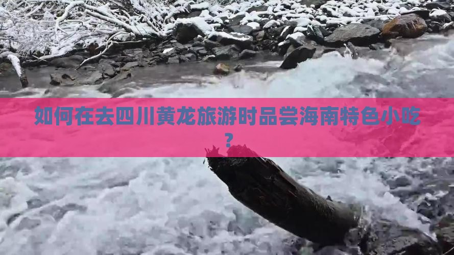 海南省直辖去四川黄龙旅游小吃