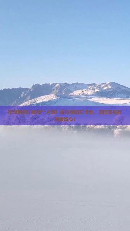 菏泽到四川成都个人游