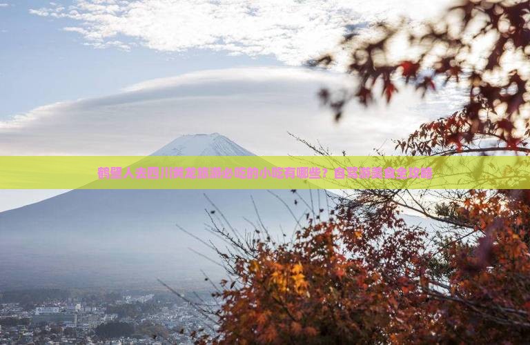 鹤壁到四川黄龙旅游小吃