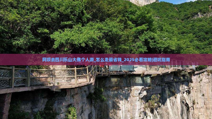 阿坝去四川乐山大佛个人游