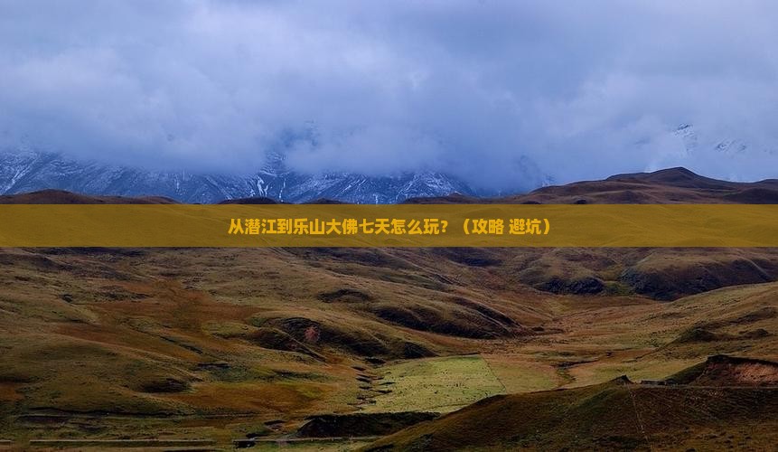 潜江去四川乐山大佛七日游 潜江去四川乐山大佛七日游